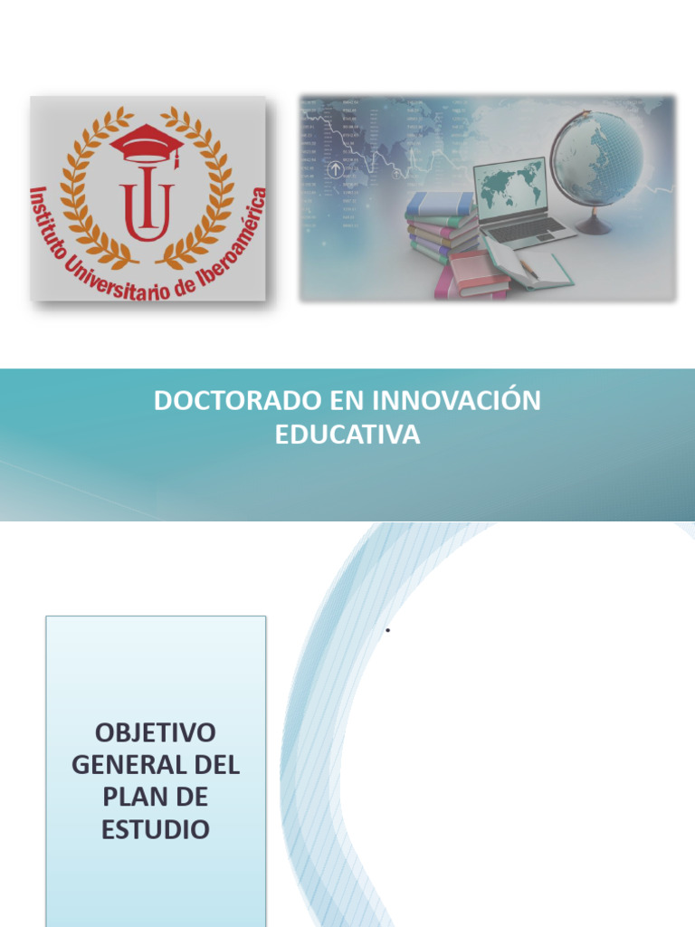 Doctorado en Innovación Educativa | PDF | Enseñando | Plan de estudios