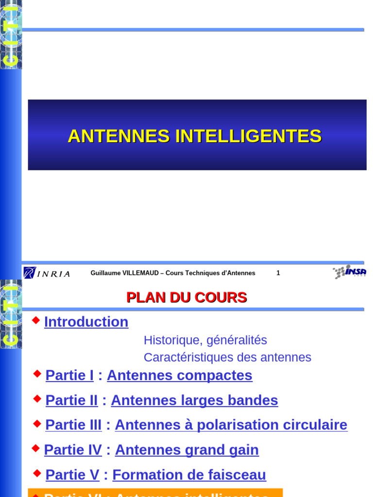 Techniques d'Antenne et Réseaux Mobiles | PDF | Antenne (Radio ...