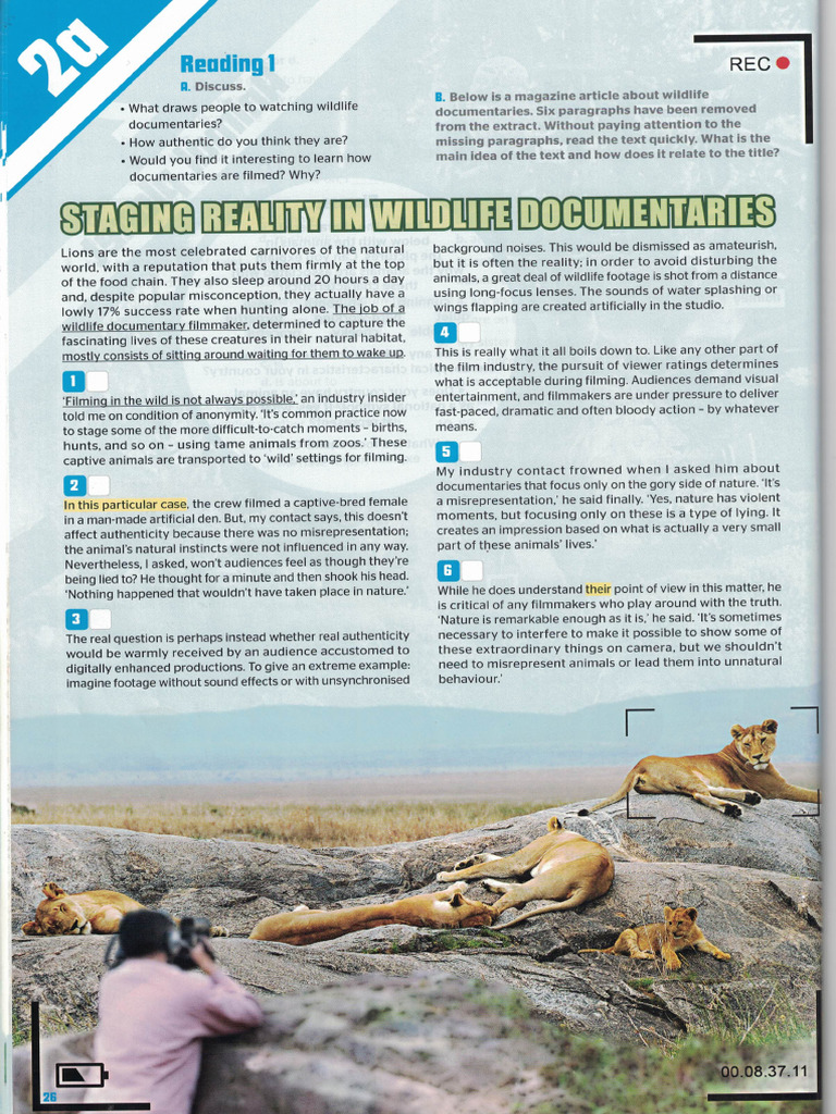 2a - Wildlife Documentary | PDF
