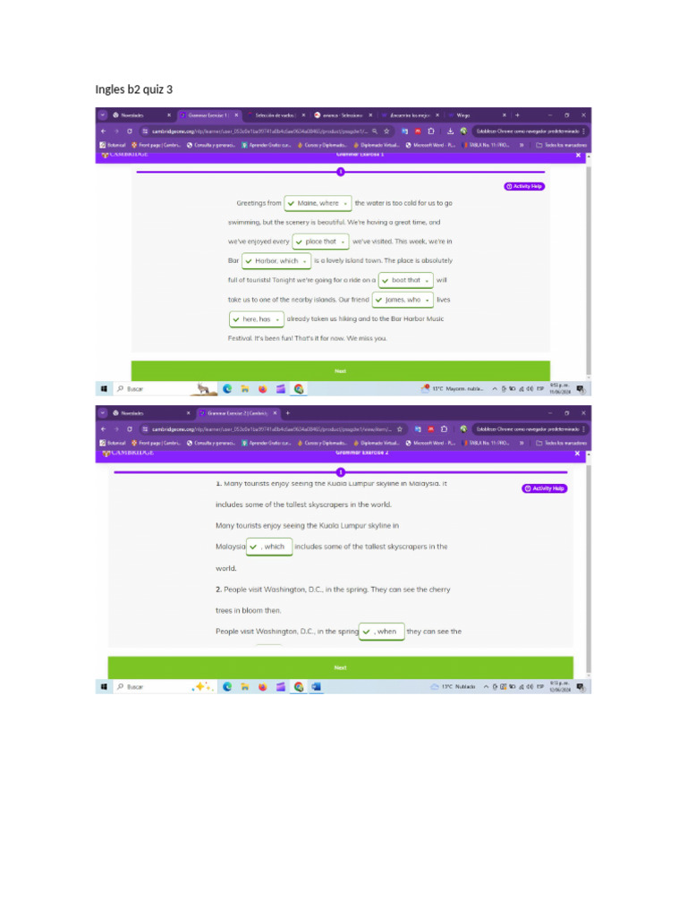 Ingles B2 Quiz 3 Pdf