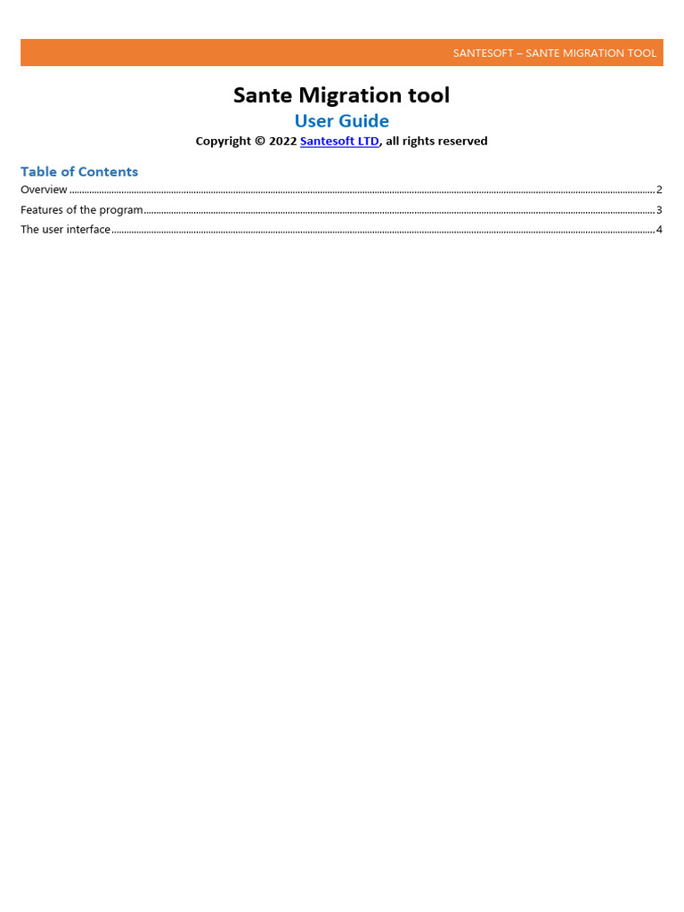 Sante Migration User Guide | PDF | Computer File | Databases