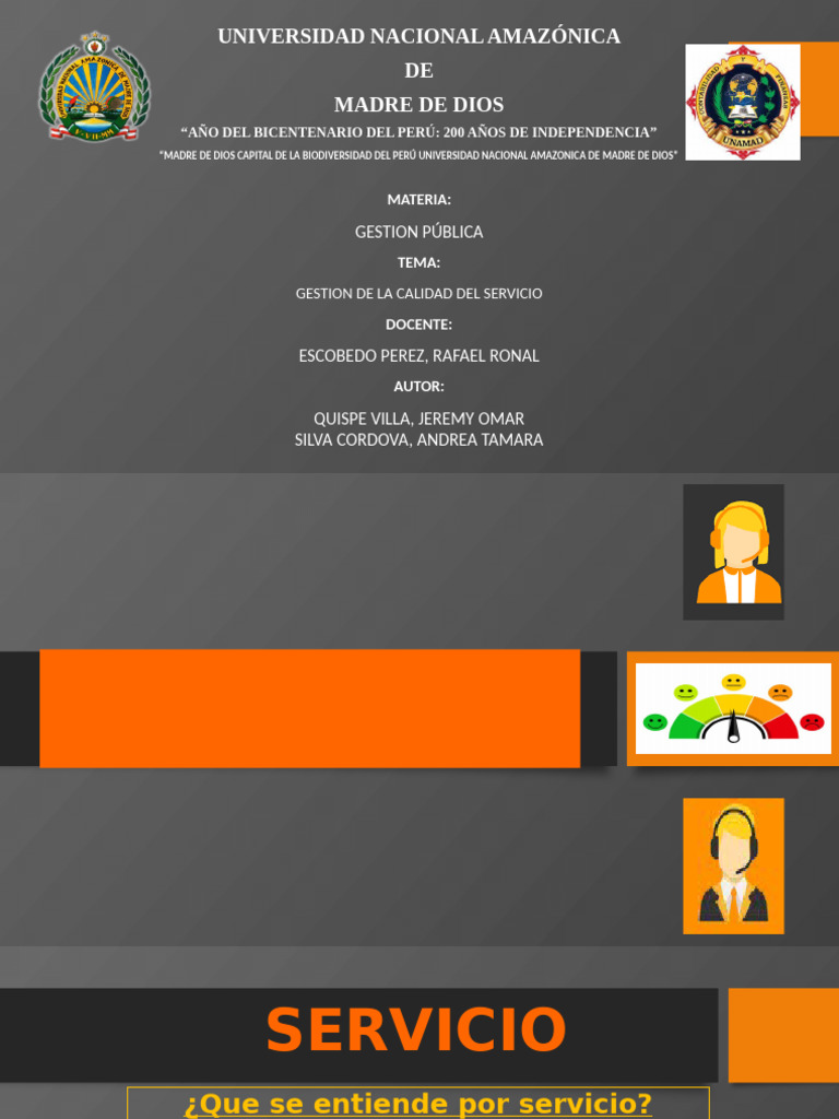 Sesion #28 - Gestion de La Calidad Del Servicio | PDF | Calidad ...
