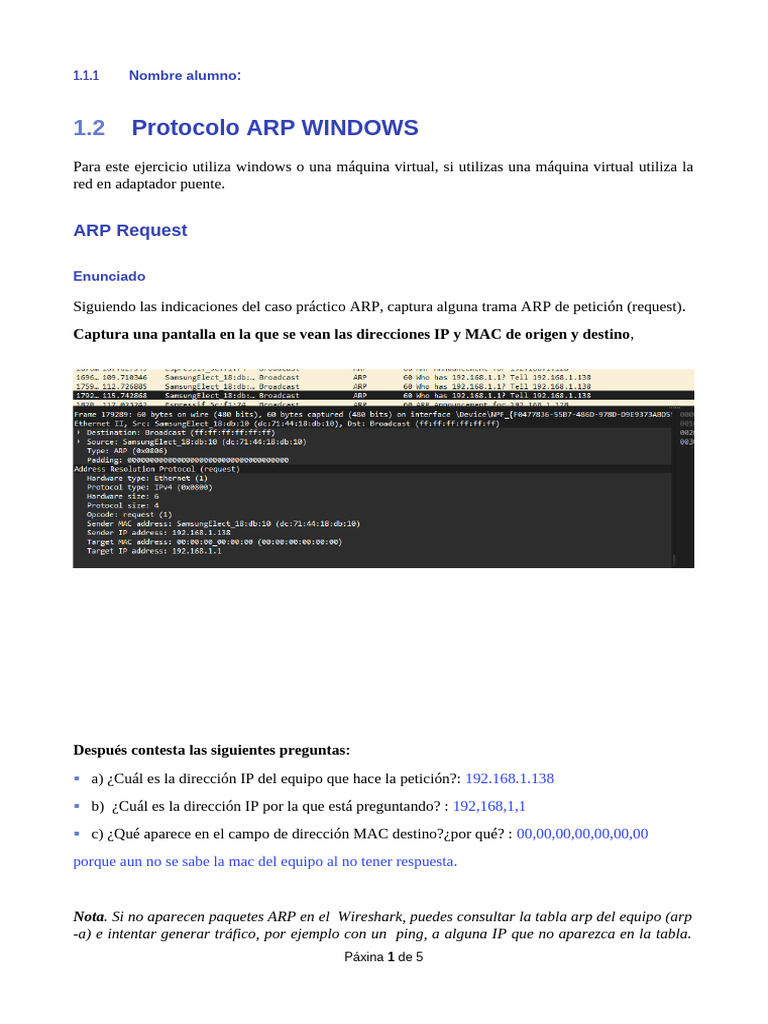 Arp Redes Windows | PDF | Protocolos de internet | Redes de computadoras