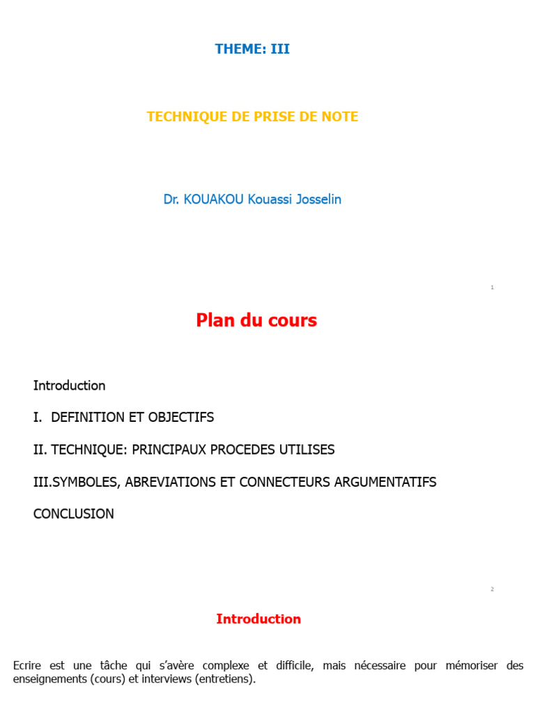 Techniques de Prise de Notes Efficaces | PDF | Symboles | Phrase