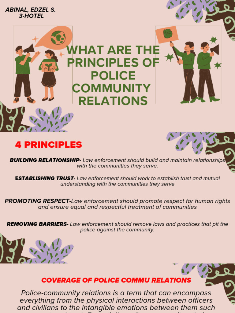 Principles of Police-Community Relations | PDF | Police | Community