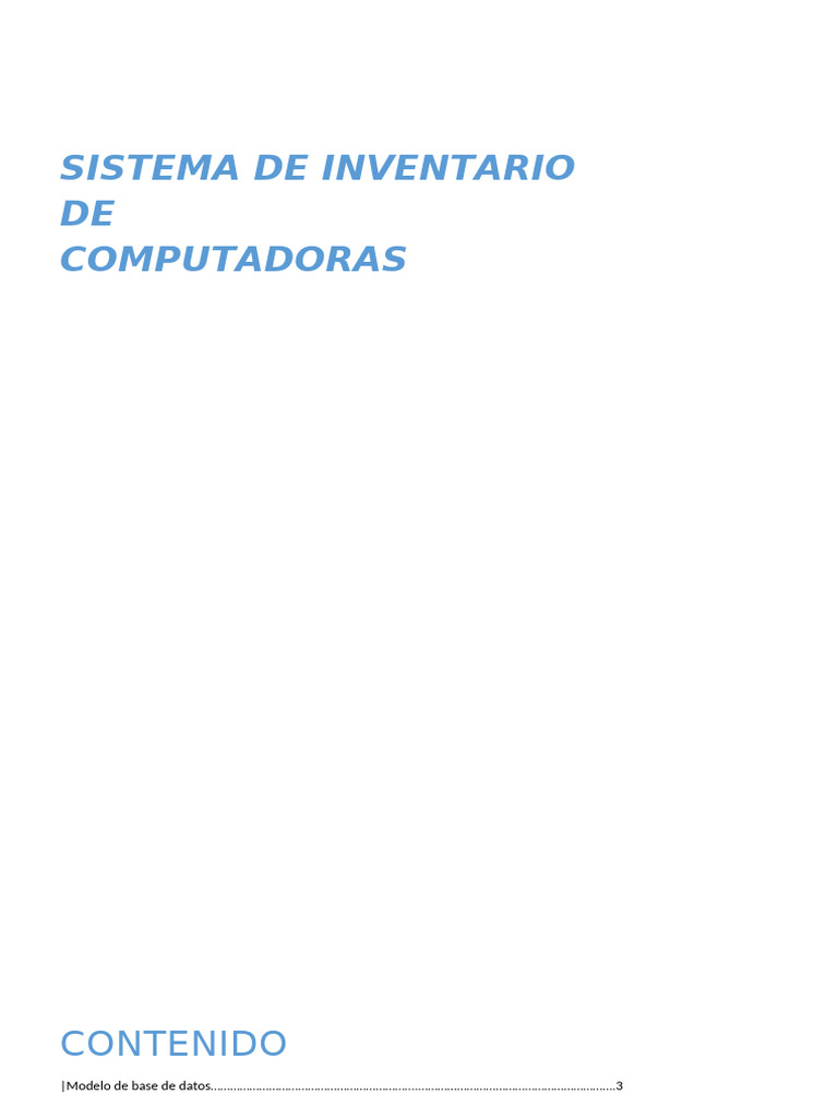 DAA1 - Sistema de Inventario de Computadoras - ManchaMinayaAbelAngelo ...