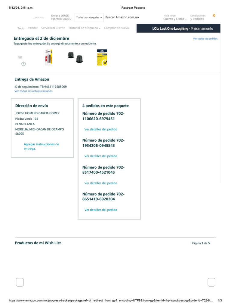 RASTREO DE ENVIO intelligence overview