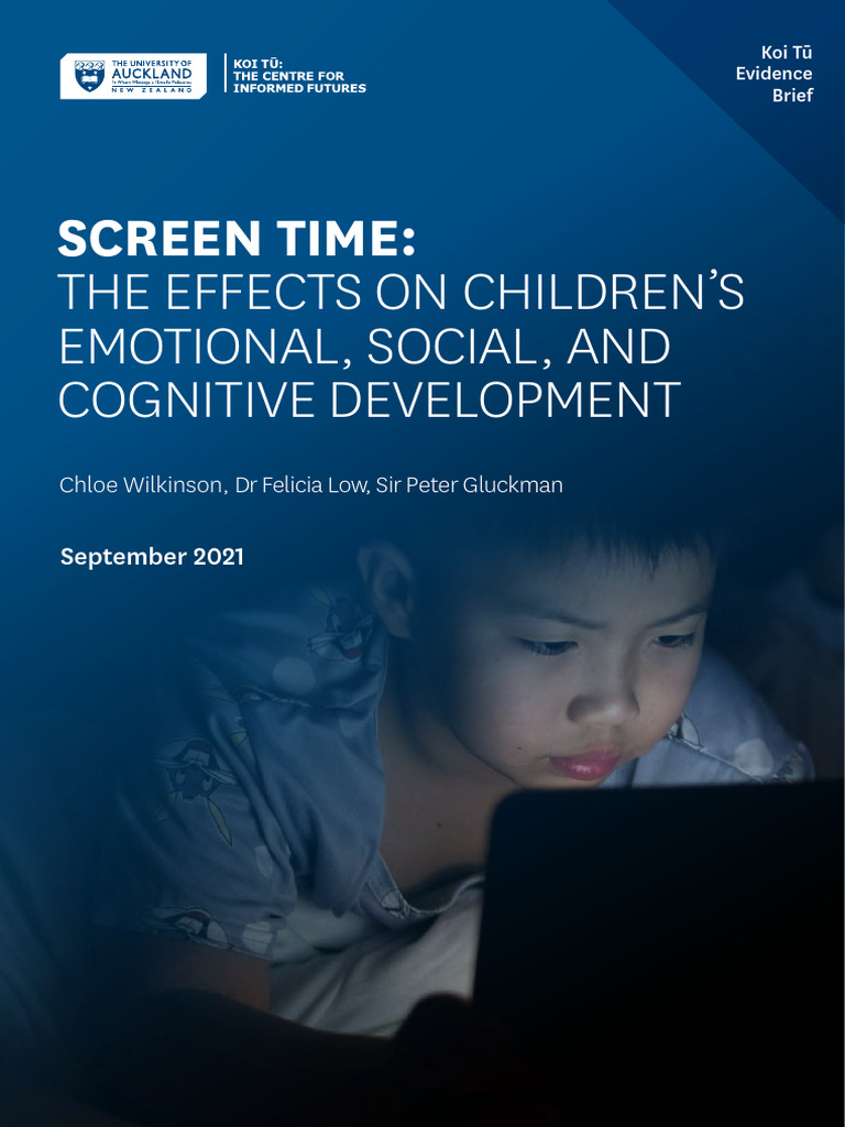Impact of Screen Time on Kids' Development | PDF