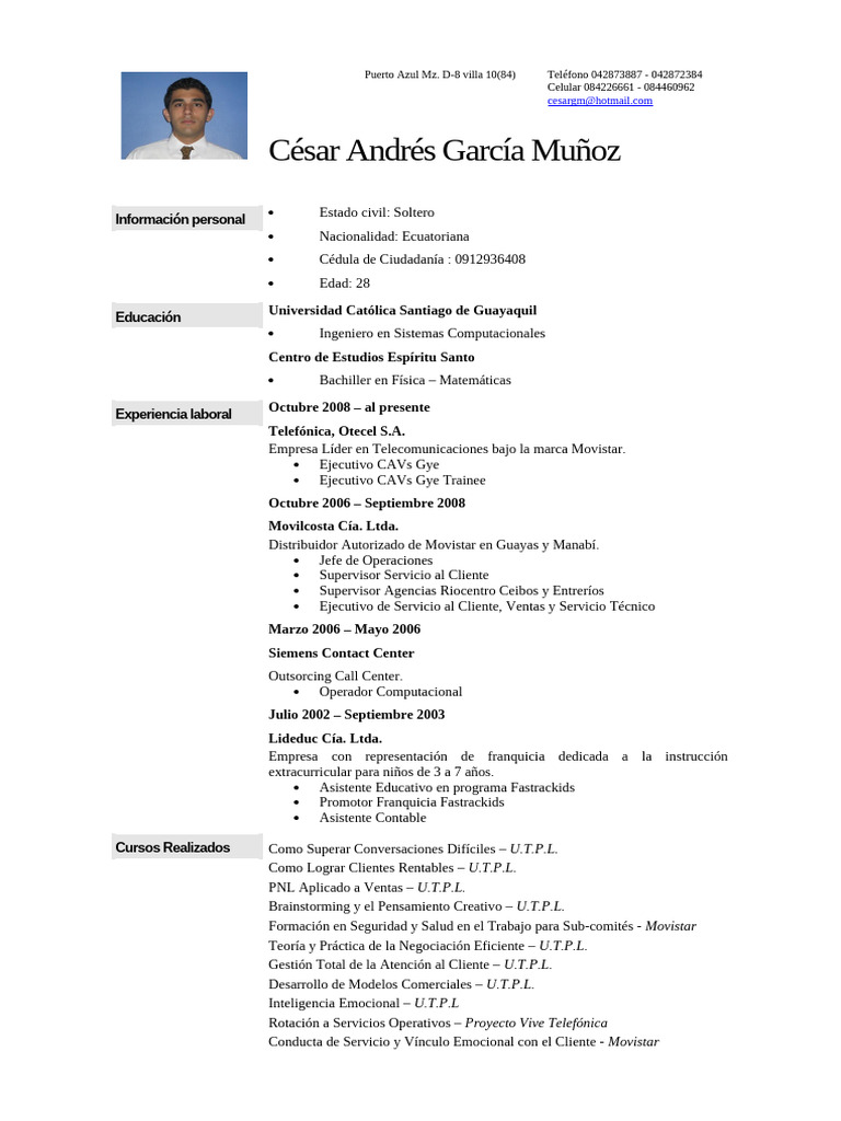 Currículum | PDF | Informática