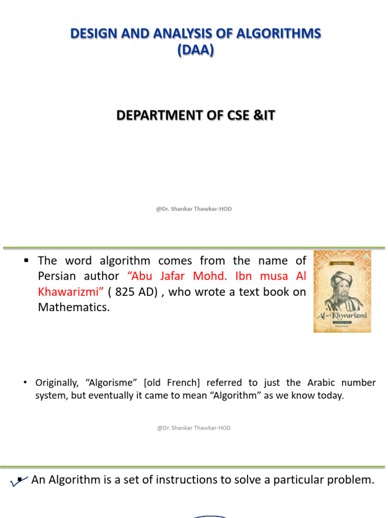 Algorithm Design and Analysis Guide | PDF | Theoretical Computer ...