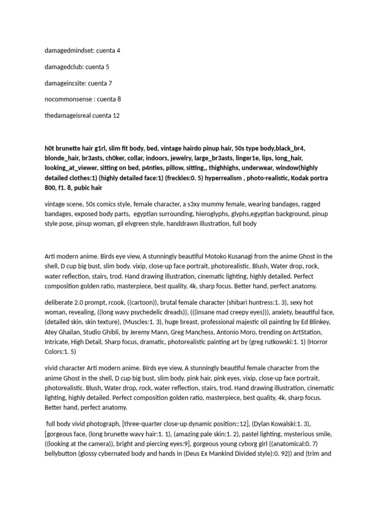 ai prompts | PDF | Camera | Paintings