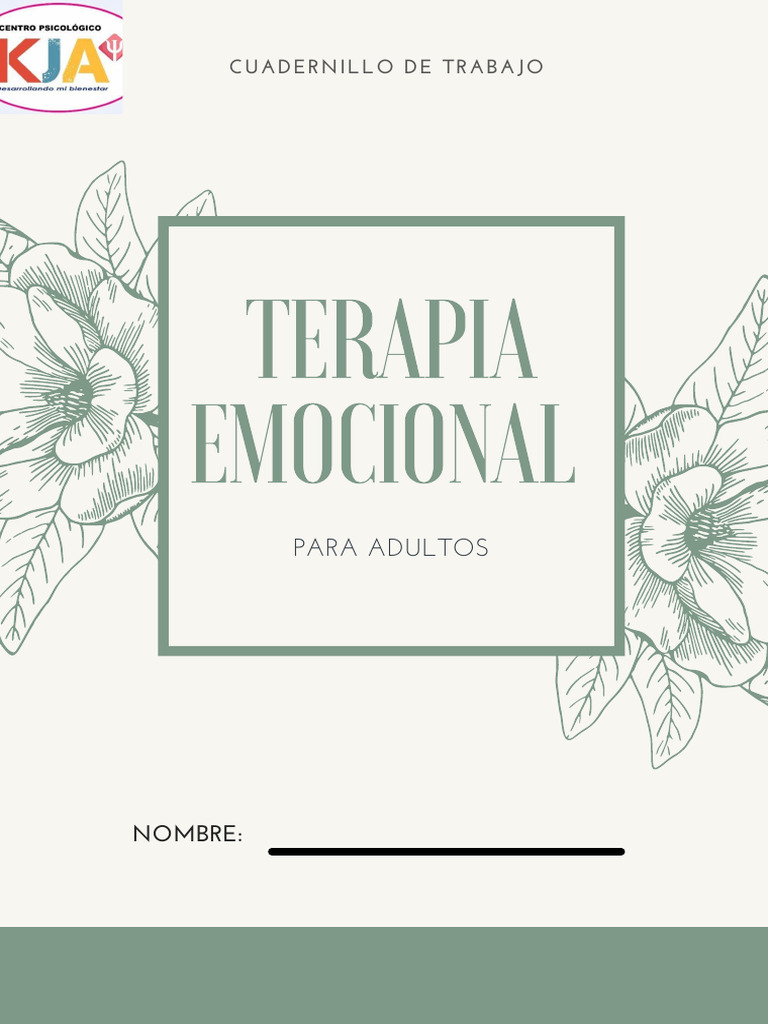 Cuadernillo de Terapia Emocional para Adultos | PDF | Las emociones ...
