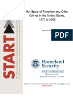 US Department of Homeland Security (DHS) Hotspots of US Terrorism (1970-2008)