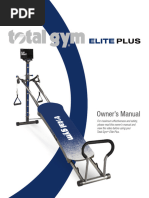 Total Gym 1000 Owners Manual | PDF | Strength Training | Screw