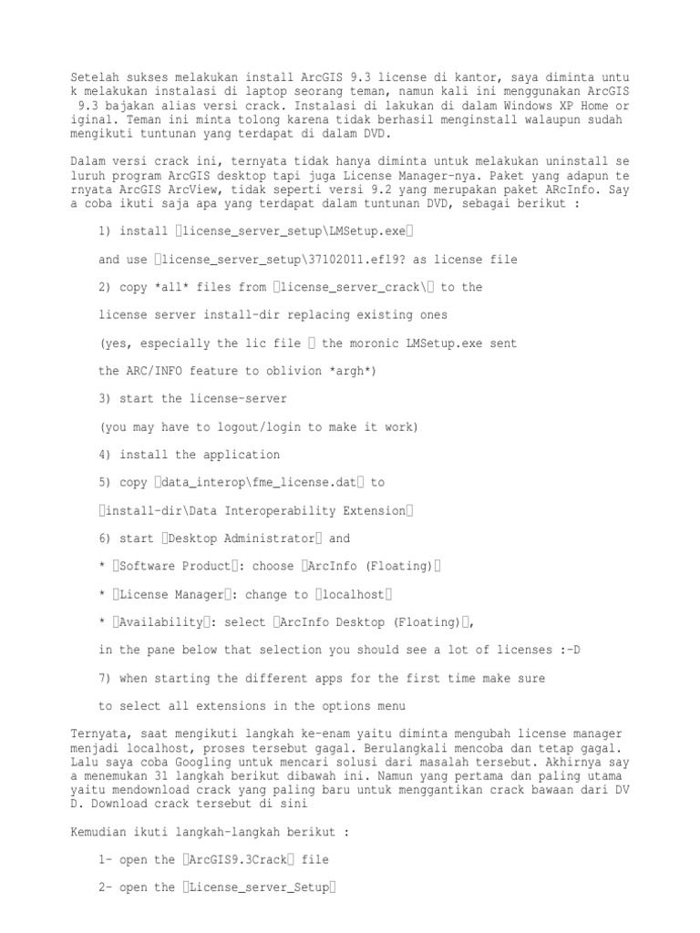 New cara install arcgis 9 3 pdf arsitektur komputer perangkat