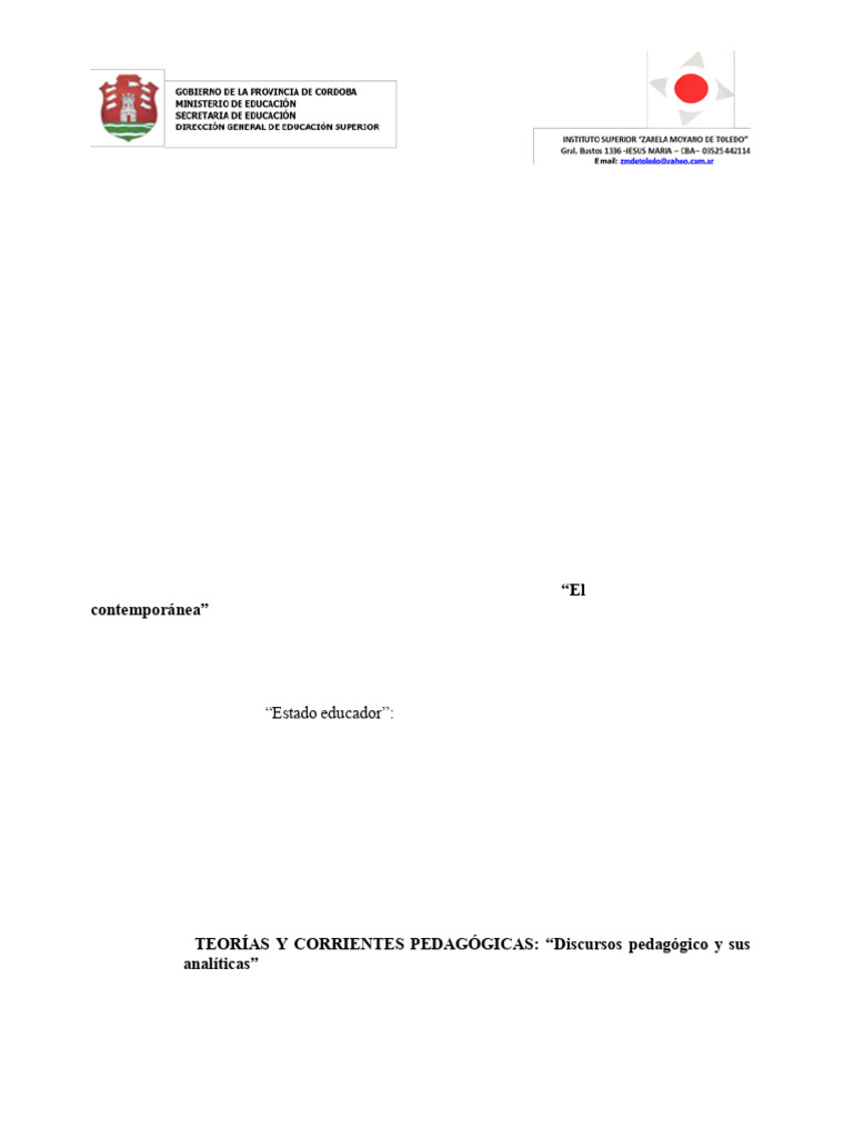 Programa de Pedagogia P. E I. 2022 - IZMT 1 | PDF | Evaluación | Pedagogía