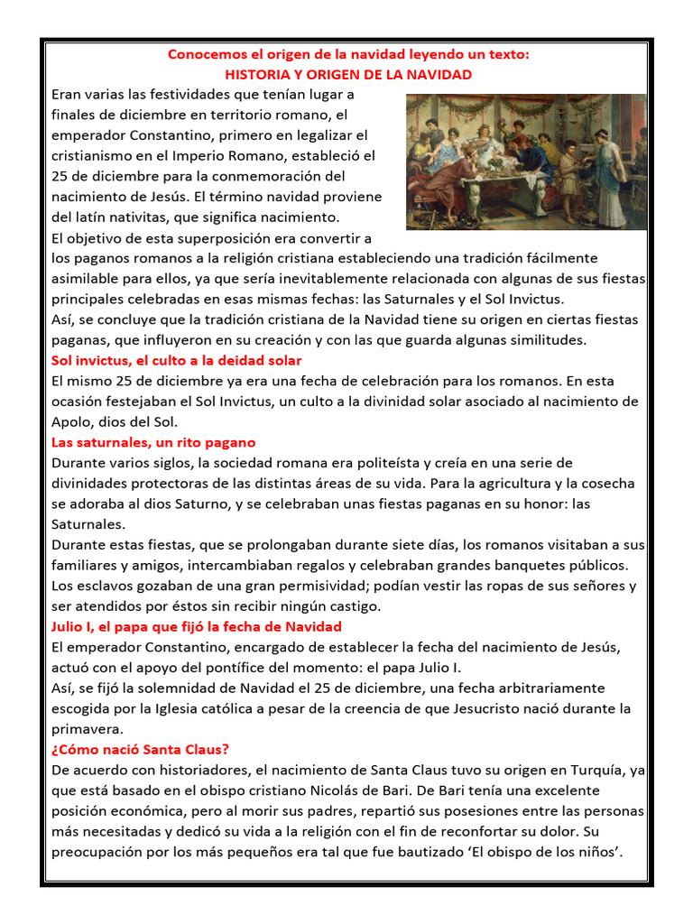 Ficha de La Semana 02 de Diciembre | PDF | Sistema reproductivo | Navidad