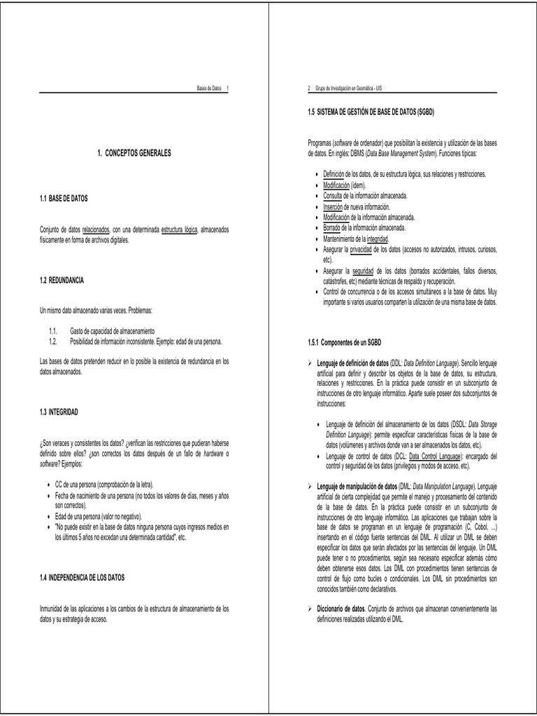 6.- Conceptos_Basicos_Base Datos | PDF | Bases de datos | Software