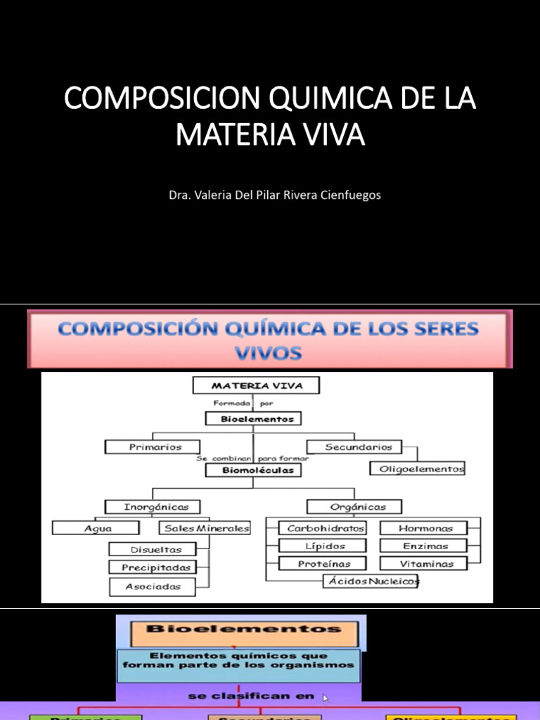 Composicion Quimica de La Materia Viva | PDF
