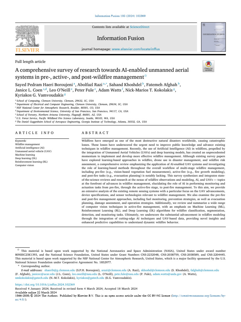 A comprehensive survey of research towards AI-enabled unmanned aerial ...