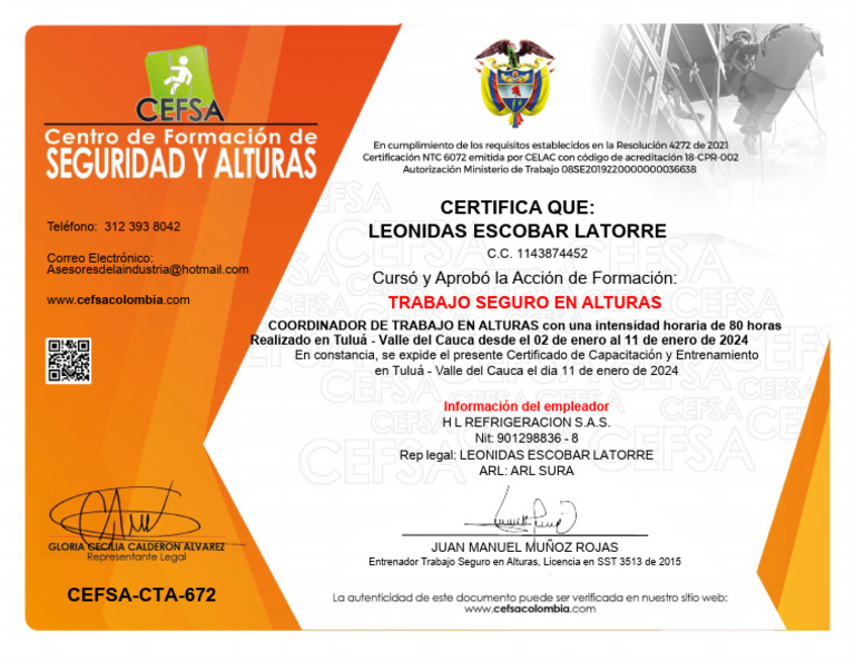 Coordinador Alturas Leoncho | PDF