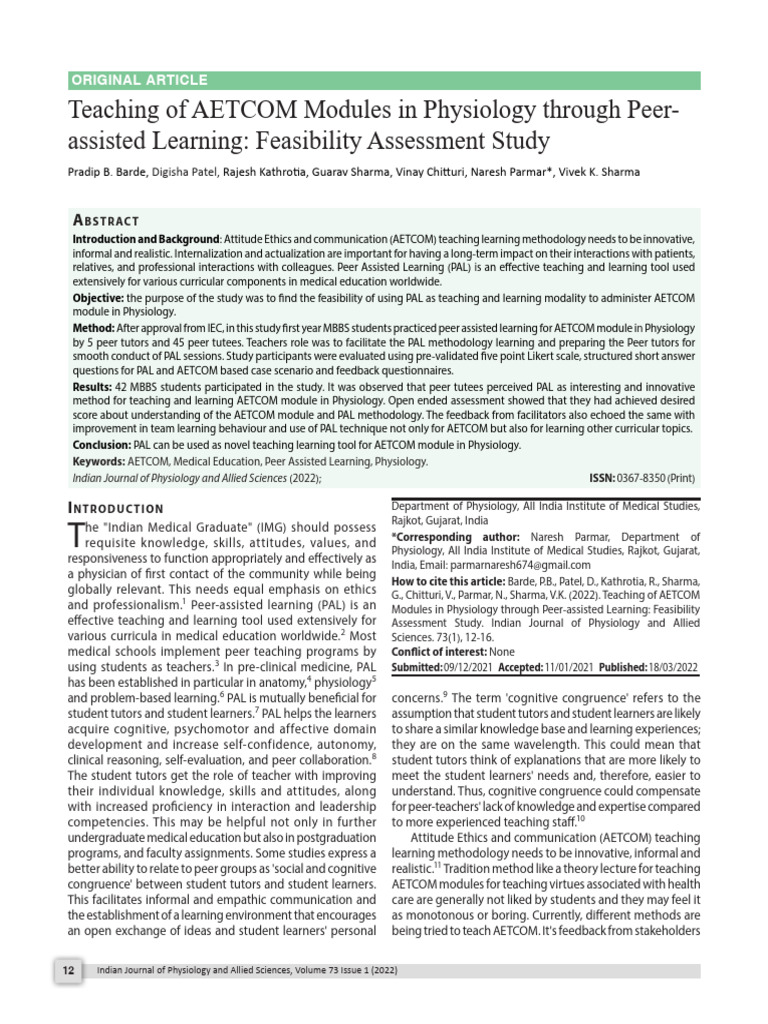 3+Pradip+B +Barde+-+Original+Article+5+v1 | PDF | Learning | Methodology