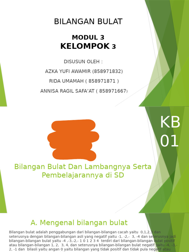 (PPT MATEMATIKA 1 MODUL 03) | PDF