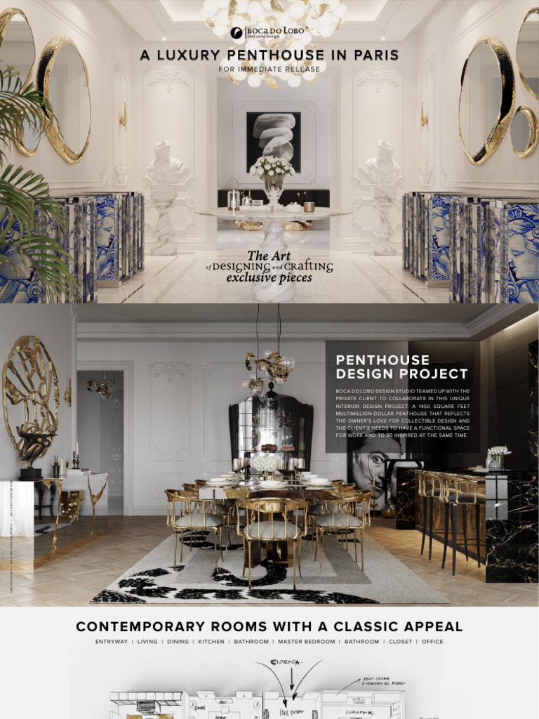 A Luxury Penthouse in Paris - For Immediate Release | PDF | Interior ...