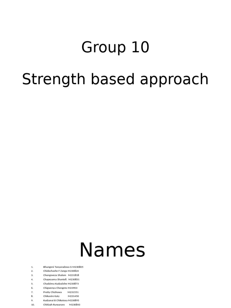 Strength Based-WPS Office | PDF | Psychological Resilience | Empowerment