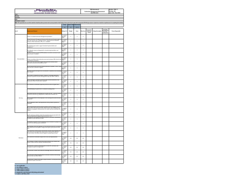 Contractor Management Assessment HSE7 | PDF | Occupational Safety And ...