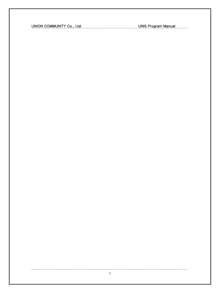 Unis Software Guide Union Community Tabl | PDF | Fingerprint ...