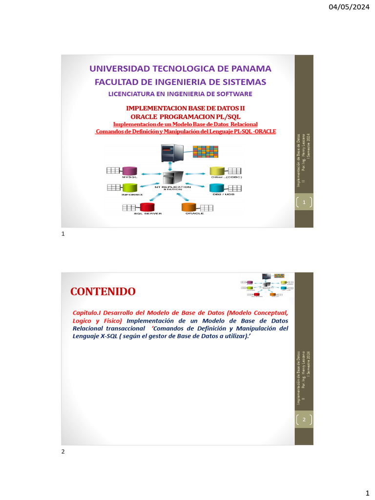 1.4.0 Base de Datos II-Oracle-PL-SQL-Comandos-Definicion | PDF | SQL ...