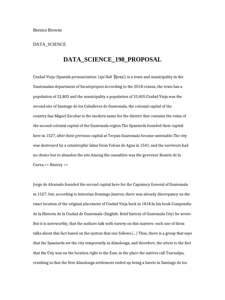 Data Science 198 Proposal | PDF