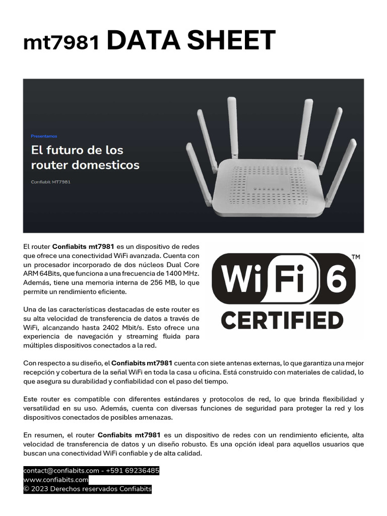Datasheet | PDF | Ieee 802.11 | Wifi