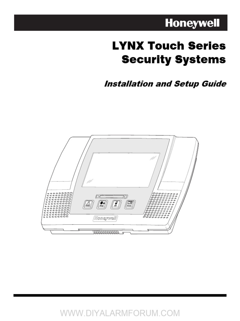 LYNX Touch Security System Guide | PDF | Telephone | Electrical Connector