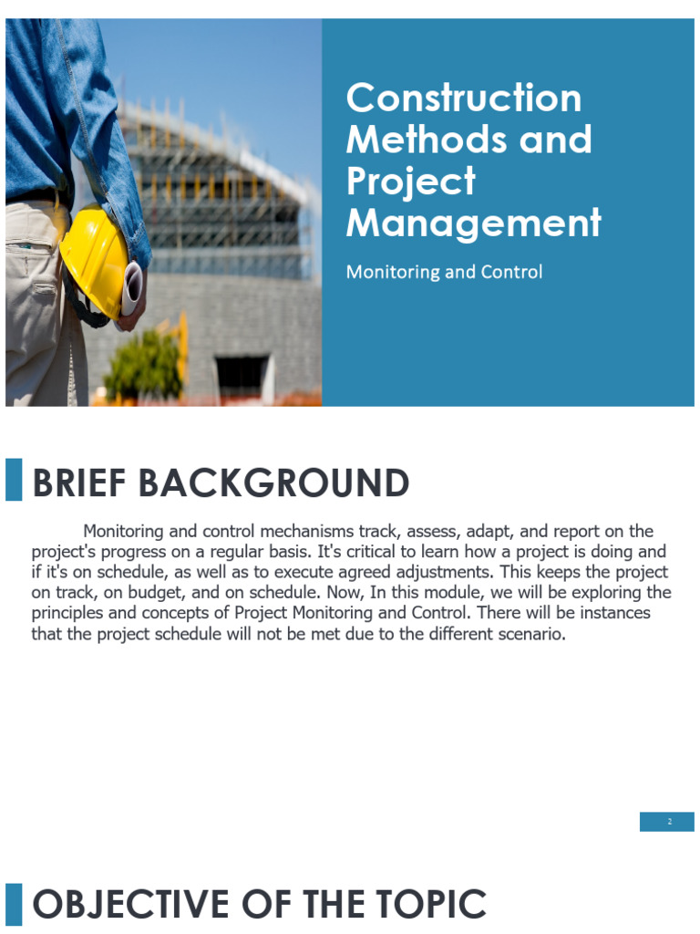 Project Monitoring and Control Techniques | PDF