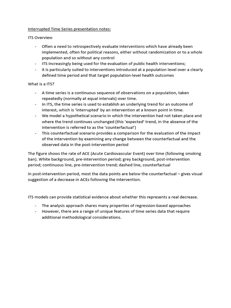 Understanding Interrupted Time Series Analysis | PDF | Regression ...
