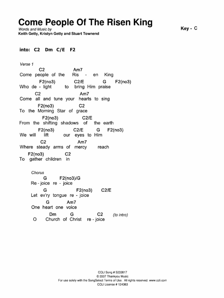 Come People Of The Risen King C Pdf