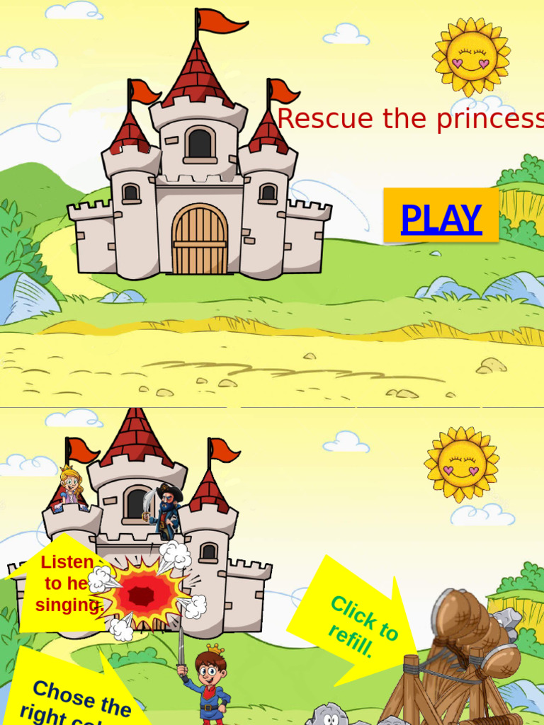 Rescue The Princess Game Fun Activities Games Games - 102187 | PDF
