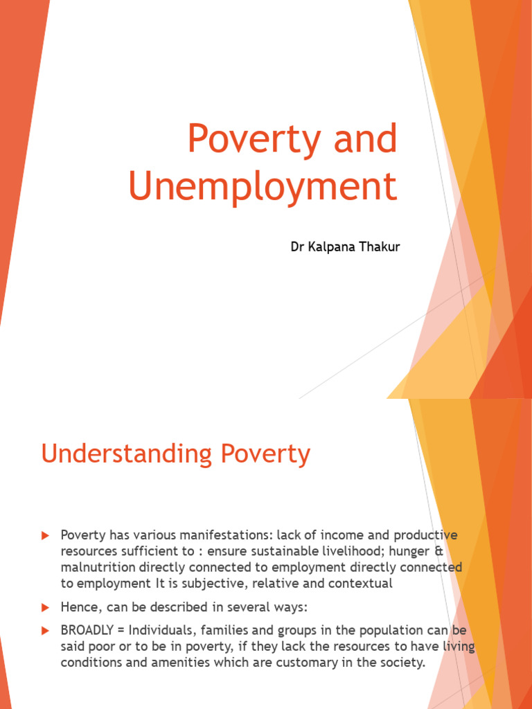 Poverty and Unemployment | PDF | Poverty | Poverty & Homelessness