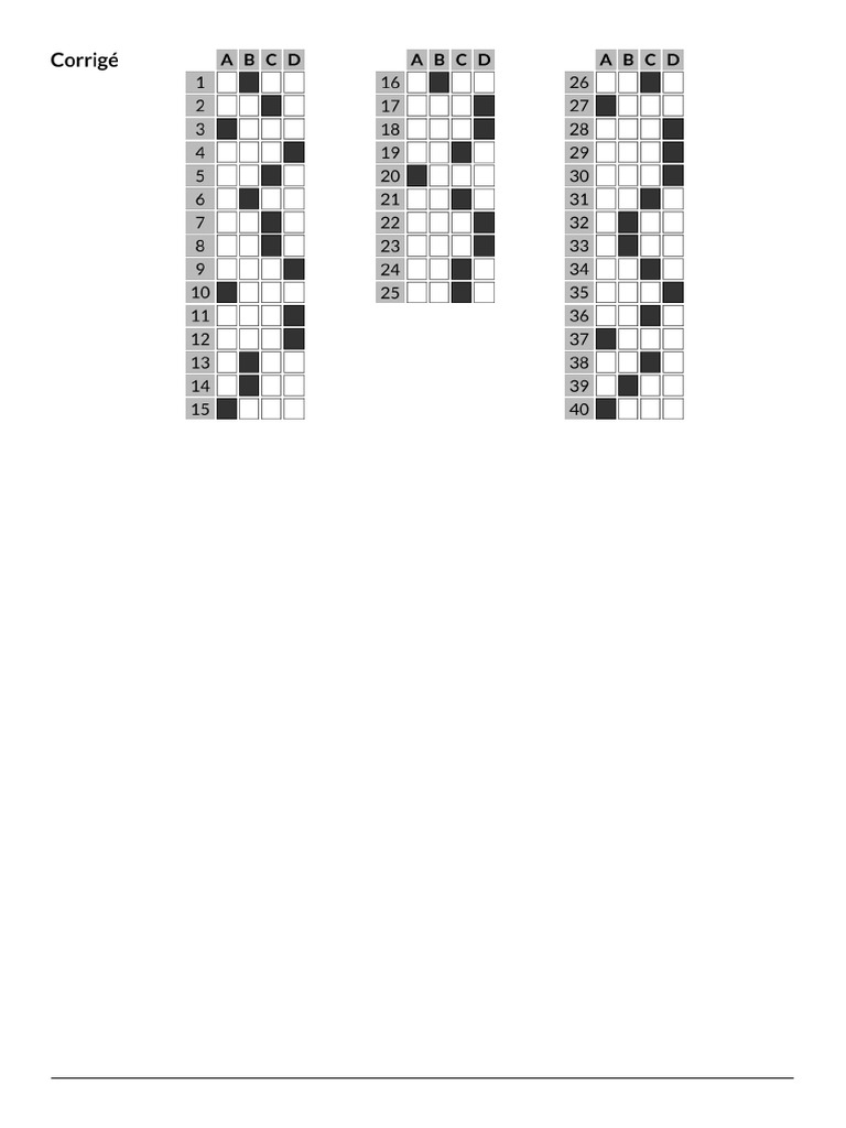 TCF Correction Level 3 | PDF