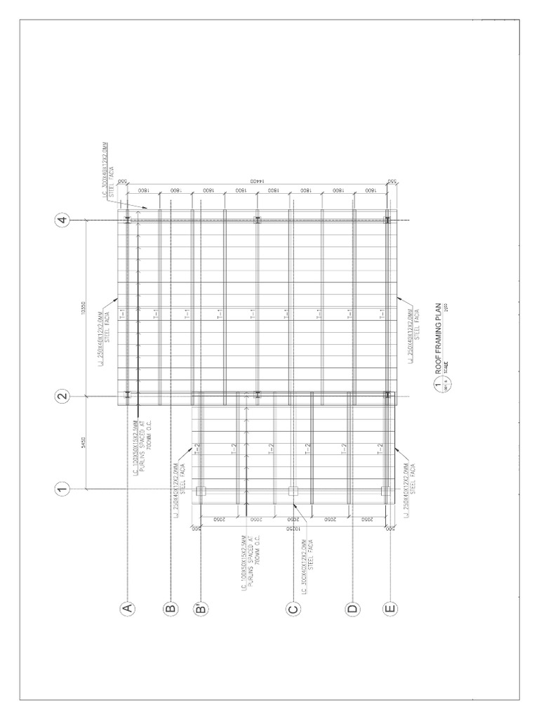 Roof Framing Plan Sample | PDF