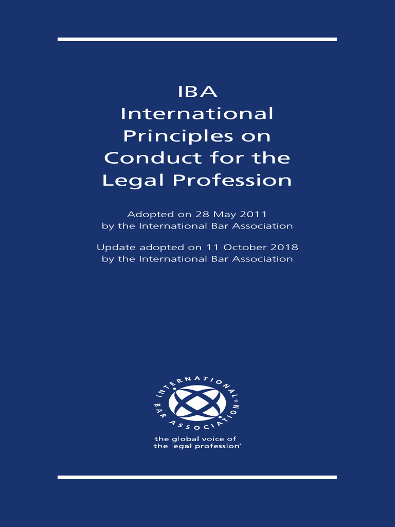 International Principles on Conduct for the Legal Profession Corrected ...