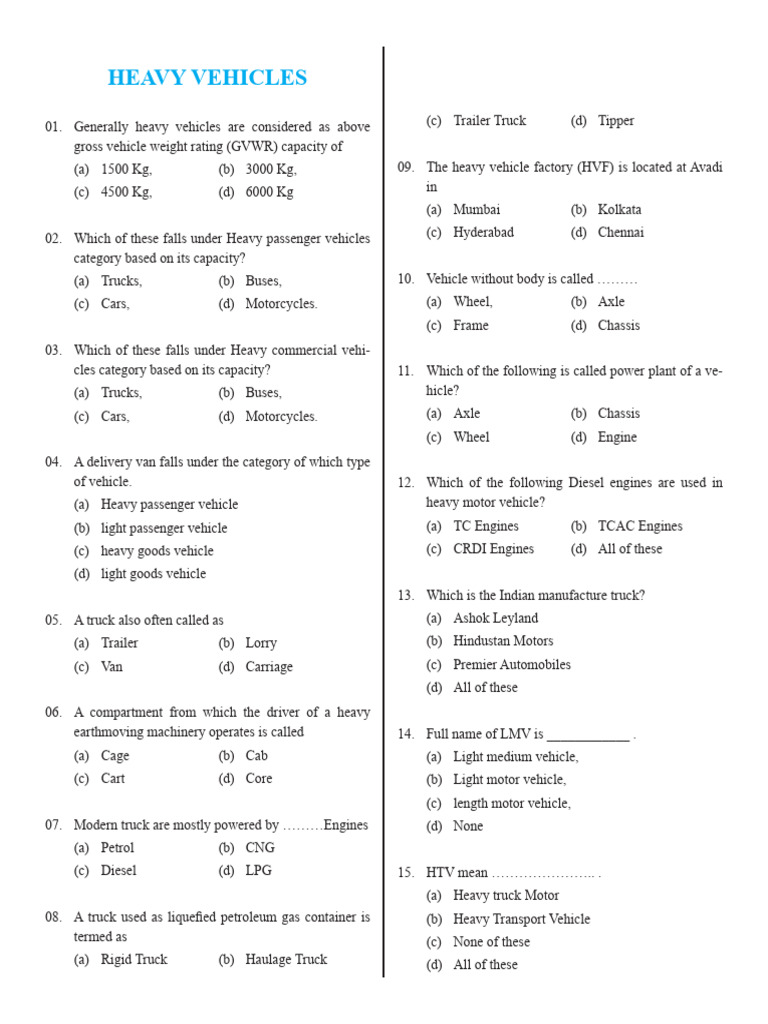 Heavy Vehicles | PDF | Manual Transmission | Clutch
