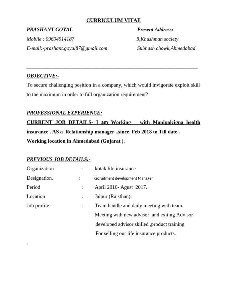 Prashant Goyal's Professional CV | PDF | Computer Architecture | Computing