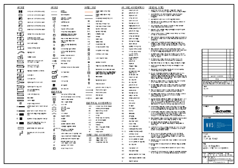 CAD Legend for Space Matrix Design | PDF