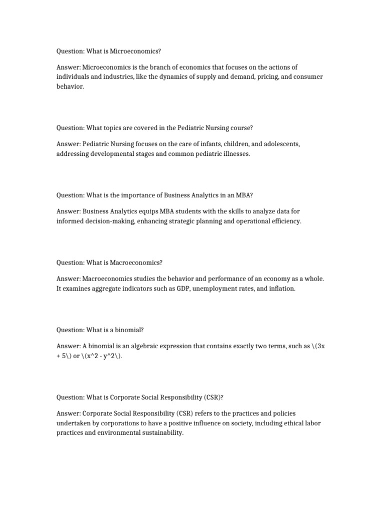 Key Concepts in Economics and Nursing | PDF