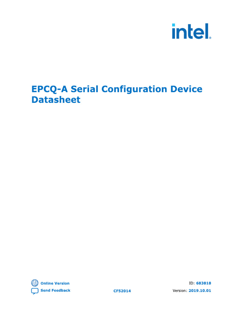 EPCQ-A Serial Configuration Device | PDF