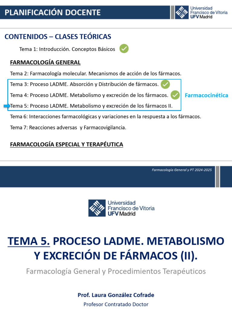 T.5+LADME.+Metabolismo+y+Excreci%C3%B3n+II | PDF | Farmacocinética ...