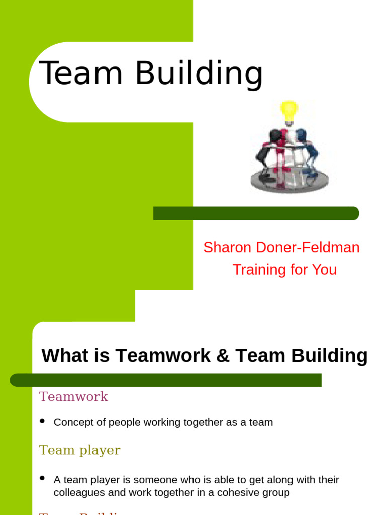 TeamBuilding SharonDonerFeldman | PDF | Team Building | Communication